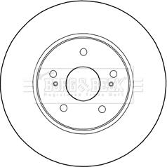 Akebono BN-1167 - Тормозной диск autospares.lv