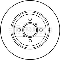 Borg & Beck BBD5280 - Тормозной диск autospares.lv