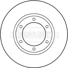 Borg & Beck BBD5288 - Тормозной диск autospares.lv