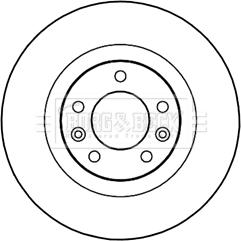 Borg & Beck BBD5235 - Тормозной диск autospares.lv