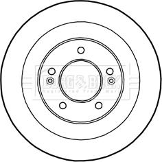 Borg & Beck BBD5231 - Тормозной диск autospares.lv