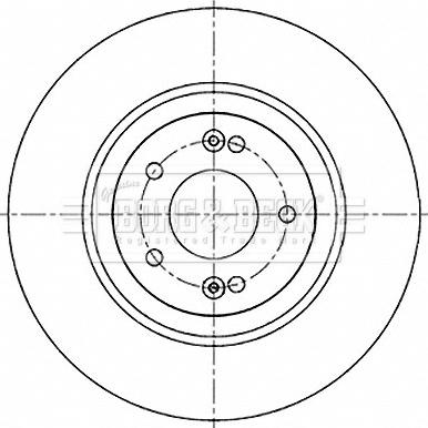 Borg & Beck BBD5238 - Тормозной диск autospares.lv