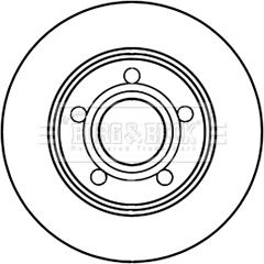 Borg & Beck BBD5221 - Тормозной диск autospares.lv