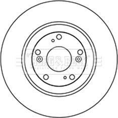 Borg & Beck BBD5222 - Тормозной диск autospares.lv