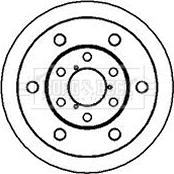 Borg & Beck BBD5795S - Тормозной диск autospares.lv