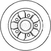 Borg & Beck BBD5742S - Тормозной диск autospares.lv