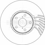 Borg & Beck BBD5784S - Тормозной диск autospares.lv