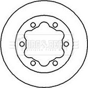 Borg & Beck BBD5725S - Тормозной диск autospares.lv