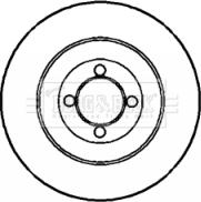 Borg & Beck BBD5720S - Тормозной диск autospares.lv