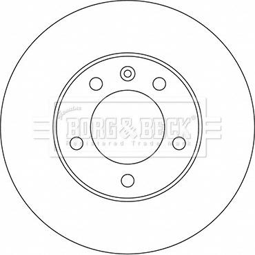 Borg & Beck BBD5722S - Тормозной диск autospares.lv