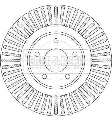 Borg & Beck BBD6099S - Тормозной диск autospares.lv