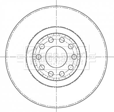 Borg & Beck BBD6093S - Тормозной диск autospares.lv