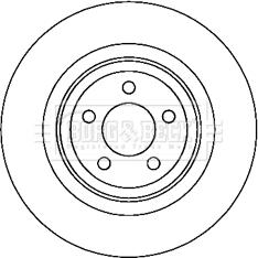 Borg & Beck BBD6051S - Тормозной диск autospares.lv