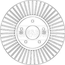 Borg & Beck BBD6065S - Тормозной диск autospares.lv