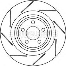 Borg & Beck BBD6007S - Тормозной диск autospares.lv