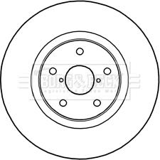 Borg & Beck BBD6035S - Тормозной диск autospares.lv