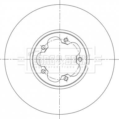 Borg & Beck BBD6074S - Тормозной диск autospares.lv