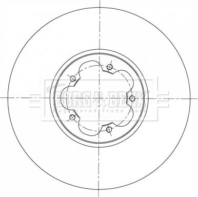 Borg & Beck BBD6071S - Тормозной диск autospares.lv