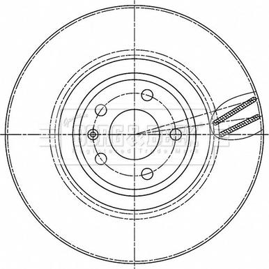 Borg & Beck BBD6190S - Тормозной диск autospares.lv