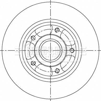 Borg & Beck BBD6149S - Тормозной диск autospares.lv