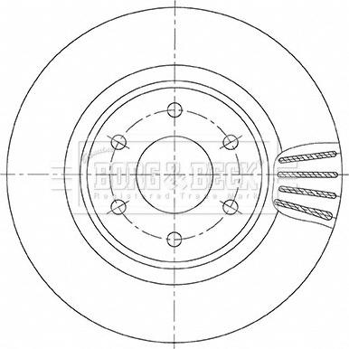 Borg & Beck BBD6146S - Тормозной диск autospares.lv