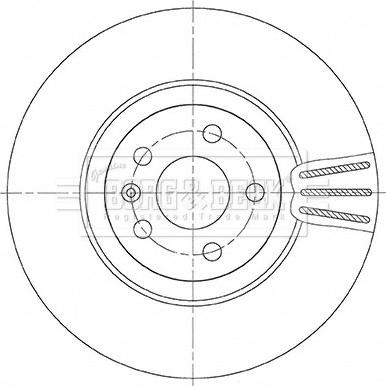 Borg & Beck BBD6148S - Тормозной диск autospares.lv