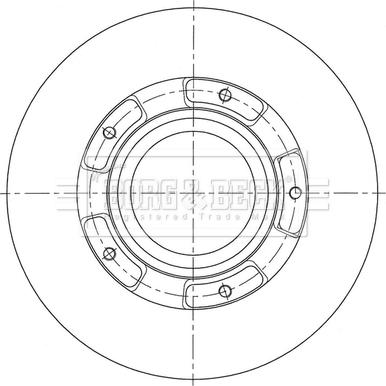 Borg & Beck BBD6155S - Тормозной диск autospares.lv