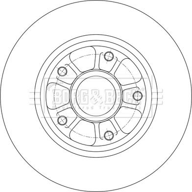 Borg & Beck BBD6150S - Тормозной диск autospares.lv