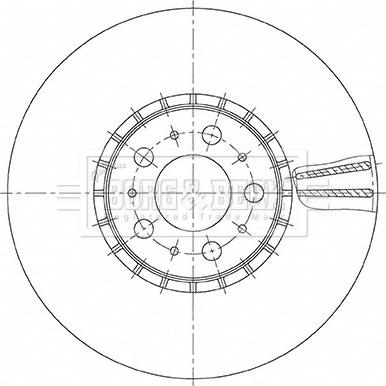 Borg & Beck BBD6157S - Тормозной диск autospares.lv