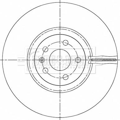 Borg & Beck BBD6165S - Тормозной диск autospares.lv