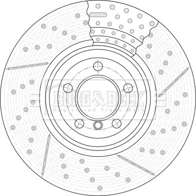 Borg & Beck BBD6168S - Тормозной диск autospares.lv