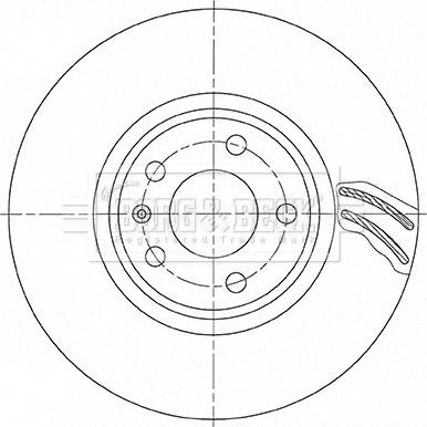 Borg & Beck BBD6163S - Тормозной диск autospares.lv