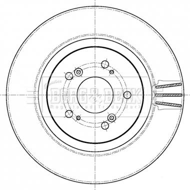 Borg & Beck BBD6109S - Тормозной диск autospares.lv