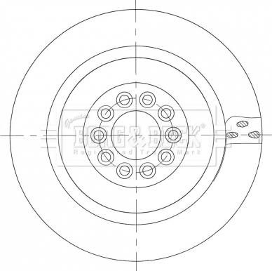 Borg & Beck BBD6105S - Тормозной диск autospares.lv