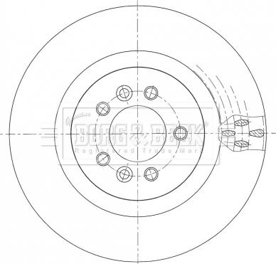 Borg & Beck BBD6110S - Тормозной диск autospares.lv