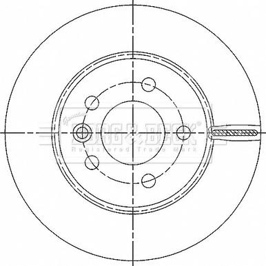 Borg & Beck BBD6185S - Тормозной диск autospares.lv