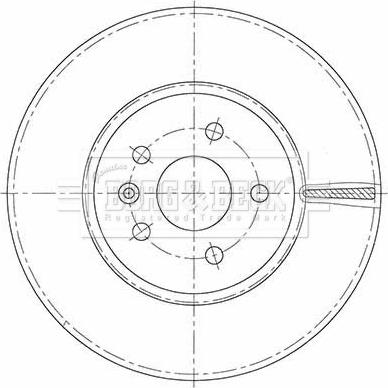 Borg & Beck BBD6130S - Тормозной диск autospares.lv