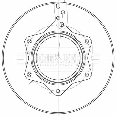 Borg & Beck BBD32649 - Тормозной диск autospares.lv