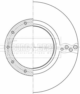 Borg & Beck BBD32606 - Тормозной диск autospares.lv