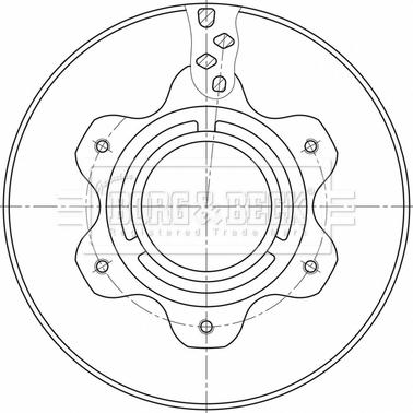 Borg & Beck BBD32600 - Тормозной диск autospares.lv