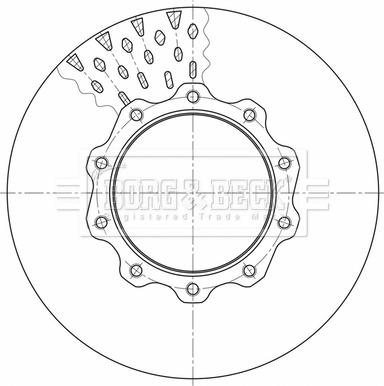 Borg & Beck BBD32638 - Тормозной диск autospares.lv