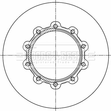 Borg & Beck BBD32839 - Тормозной диск autospares.lv