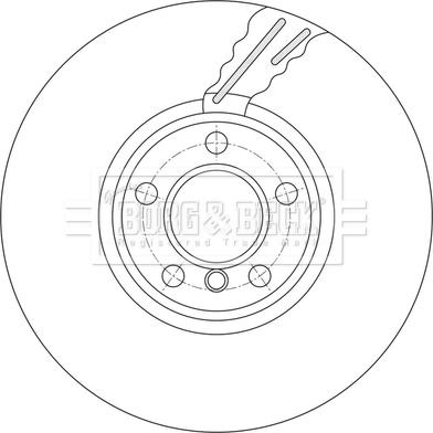 Borg & Beck BBD7004S - Тормозной диск autospares.lv