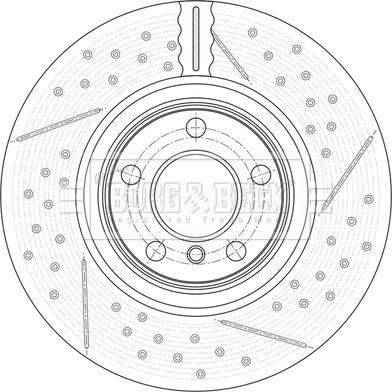 Borg & Beck BBD7008S - Тормозной диск autospares.lv