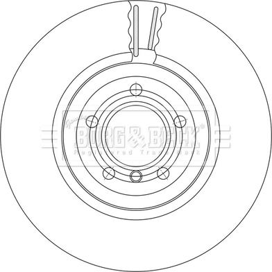 Borg & Beck BBD7002S - Тормозной диск autospares.lv