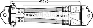 Borg & Beck BBH6999 - Тормозной шланг autospares.lv