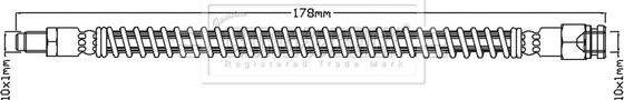 Borg & Beck BBH6940 - Тормозной шланг autospares.lv