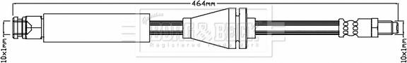 Borg & Beck BBH6951 - Тормозной шланг autospares.lv