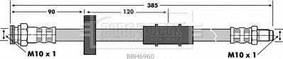 Borg & Beck BBH6960 - Тормозной шланг autospares.lv