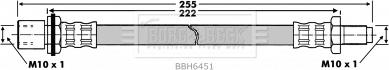 Borg & Beck BBH6451 - Тормозной шланг autospares.lv